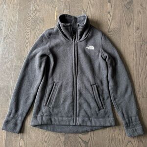 The North Face Fleece Sweatshirt Full Zip Jacket Black Womens Medium
